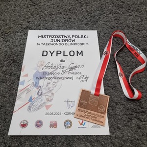 brąz z mistrzostwach polski taekwondo (3).JPG